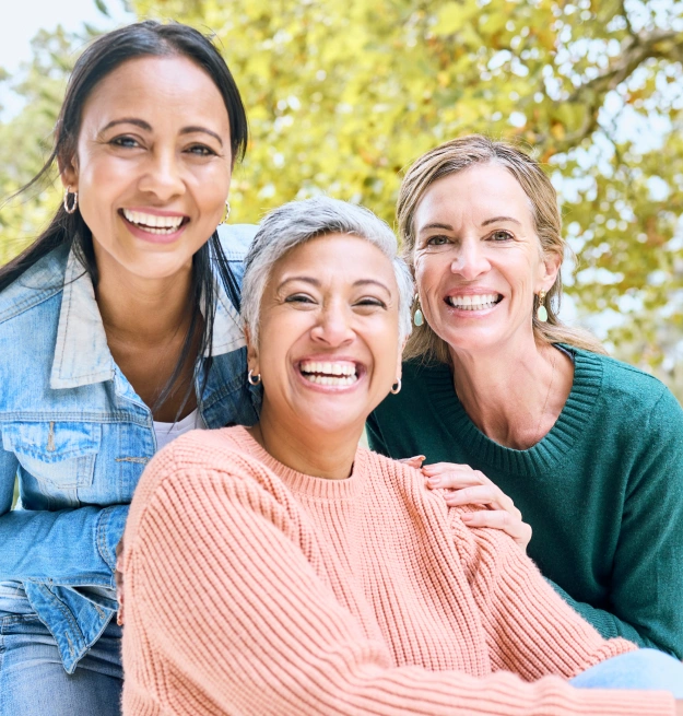 Smiling adult patients enjoying healthy smiles after receiving dental care at Cariboo Choice Dental.